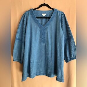 purejill wrist length blouse